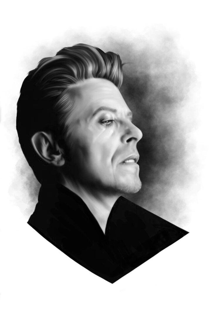 'Bowie Heathen' Art Print by Alisdair Wood