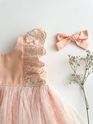 Image of Special occasion dress in peach 