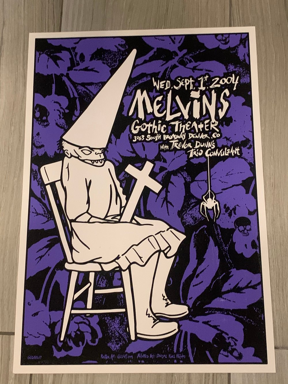 Melvins Silkscreen Concert Poster 