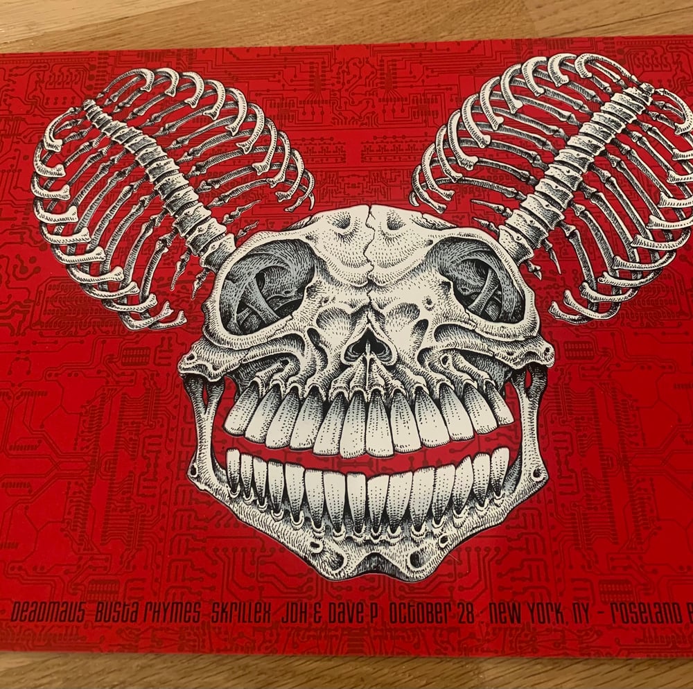 Deadmau5 Silkscreen Concert Poster By EMEK, Signed By The Artist