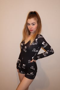 Black And White Barbie Onesie