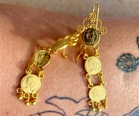 Image 3 of Mexican coin vintage earrings 