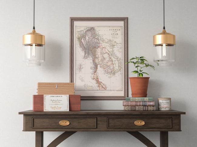 Burmah, Siam, and Anam | 1882 | Wall Art Print | Vintage Map