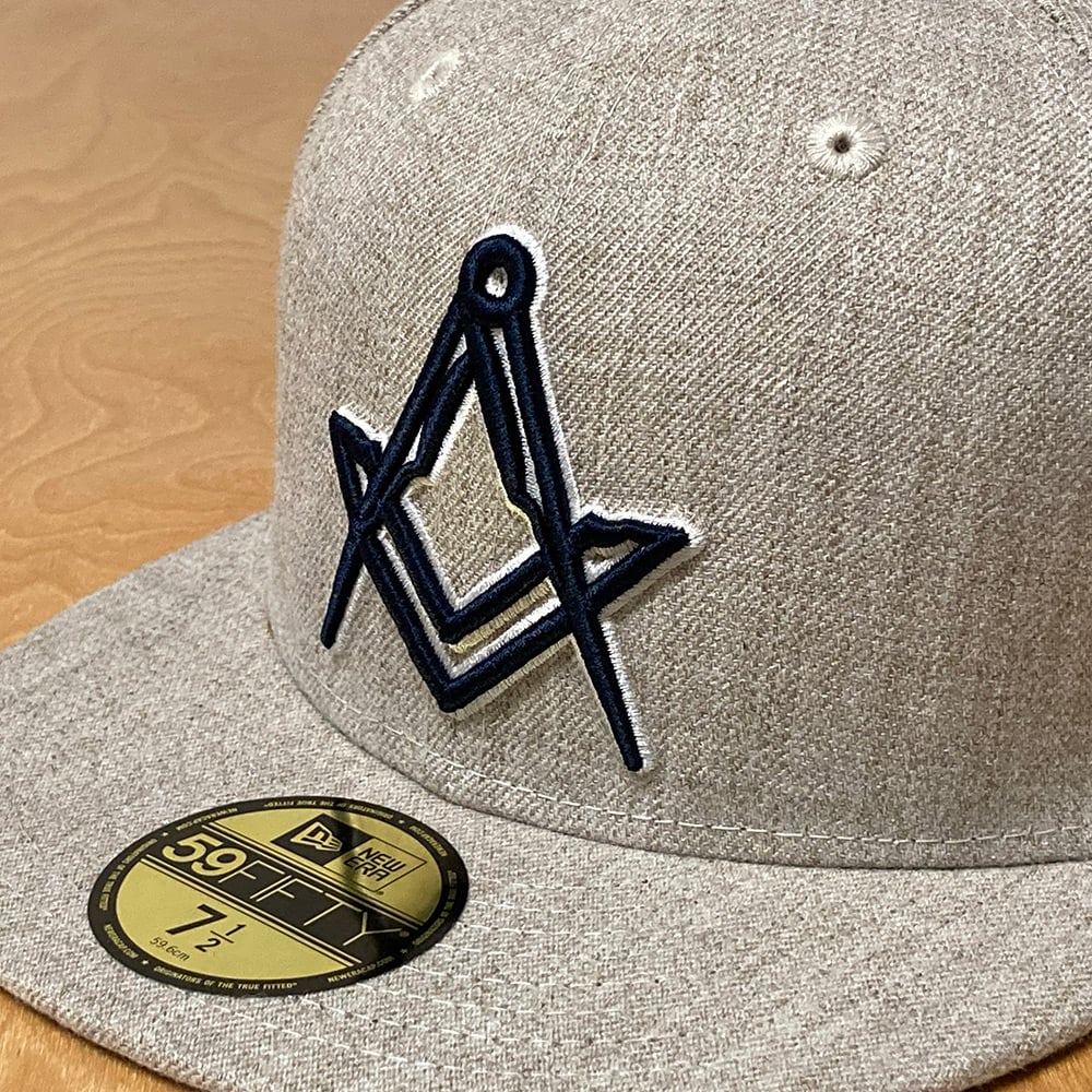Image of New Era 59Fifty  Oatmeal Heather with Navy