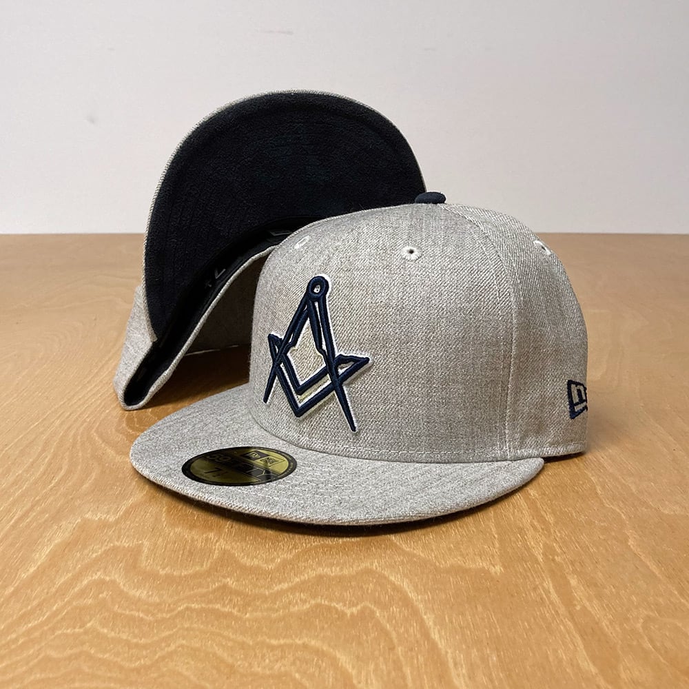 Image of New Era 59Fifty  Oatmeal Heather with Navy