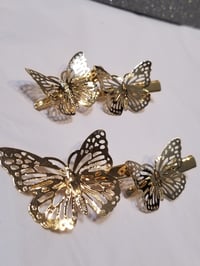 Image 1 of Gold Butterfly clips🦋
