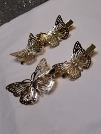 Image 3 of Gold Butterfly clips🦋