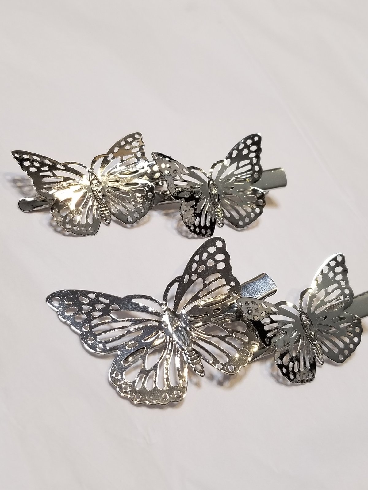 Silver Butterfly clipsðŸ¦‹