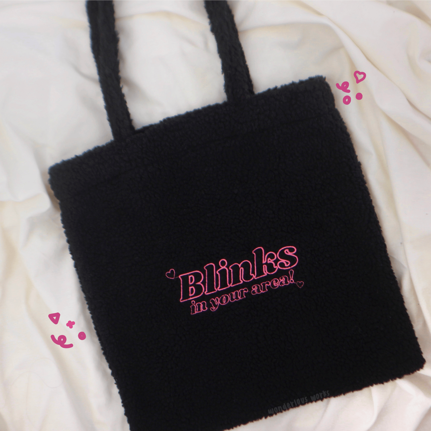 Tote bag 2025 black pink