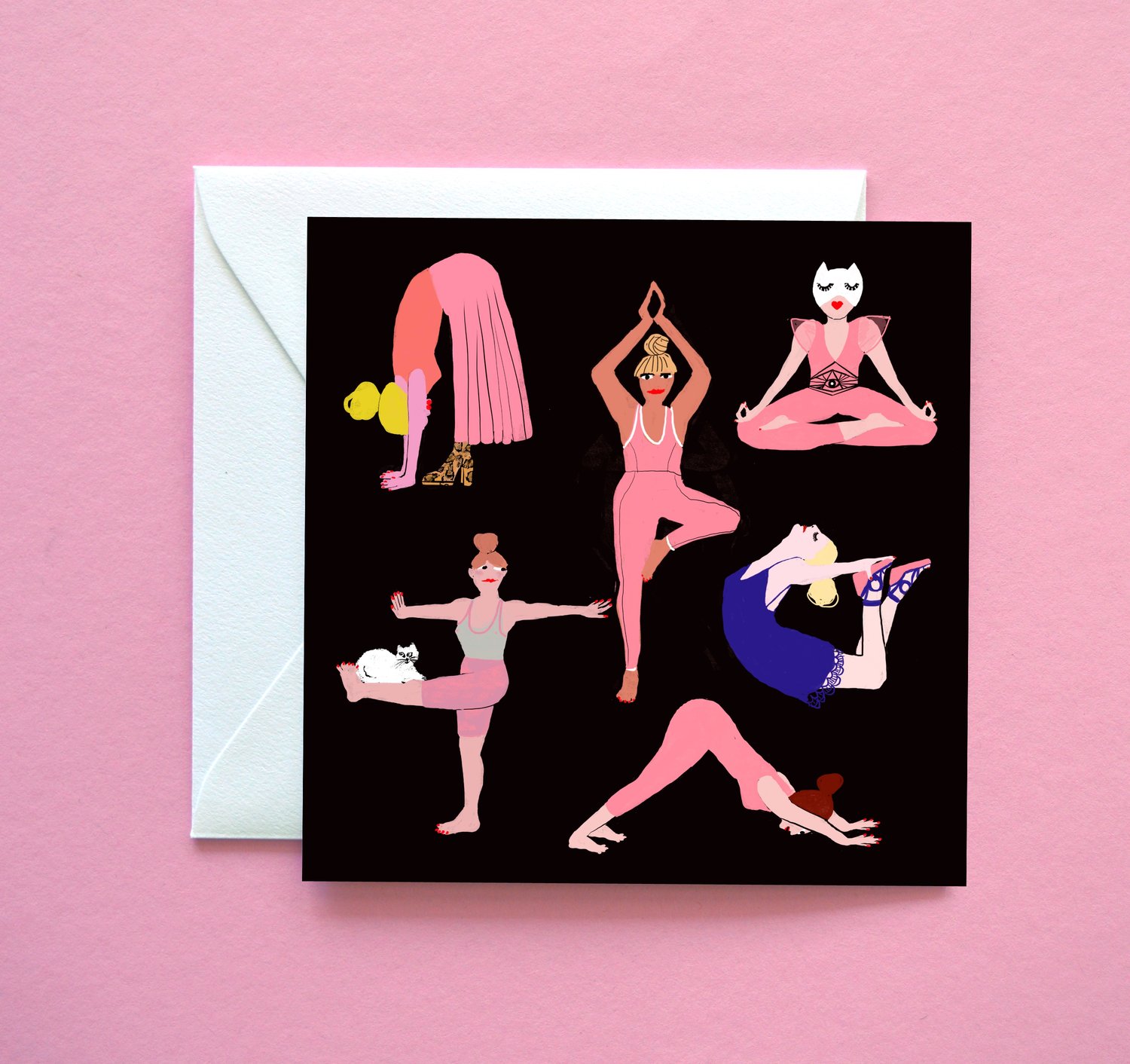 Image of Pink Yoga Asanas