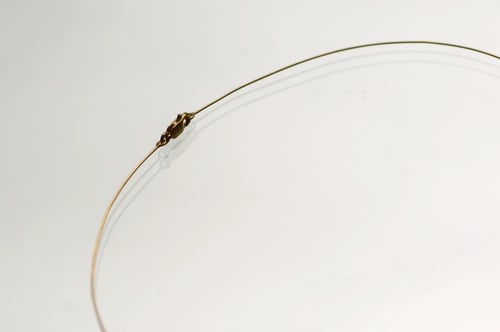 Image of gold plated silver rim for pendant