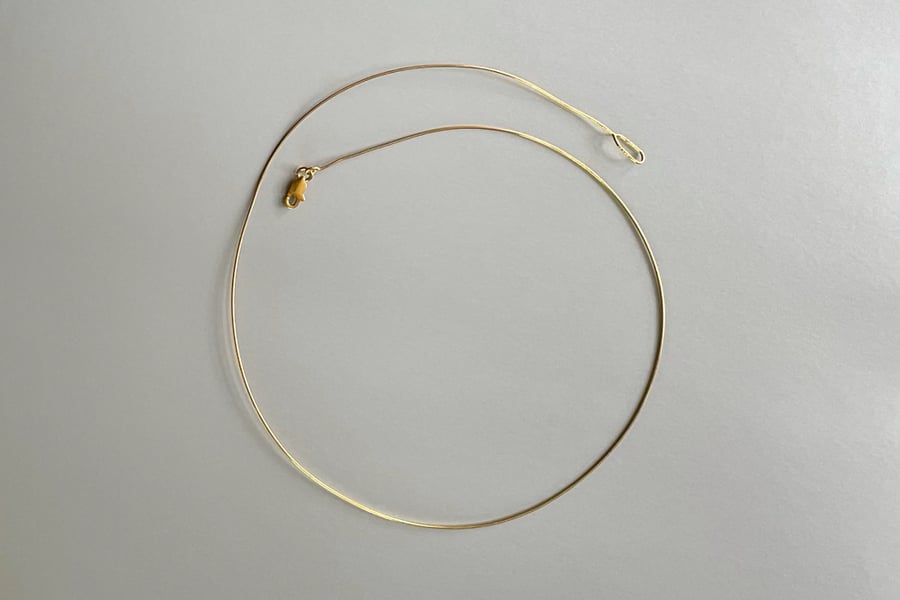 Image of gold plated silver rim for pendant