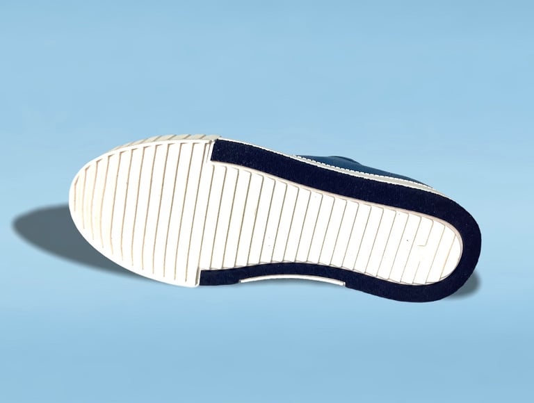 Tortola canvas blue lo top sneaker shoes made in Spain Image 4