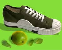 Image 2 of Tortola canvas olive lo top sneaker made in Spain