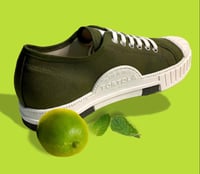 Image 3 of Tortola canvas olive lo top sneaker made in Spain