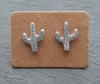 Cactus stud earrings, medium