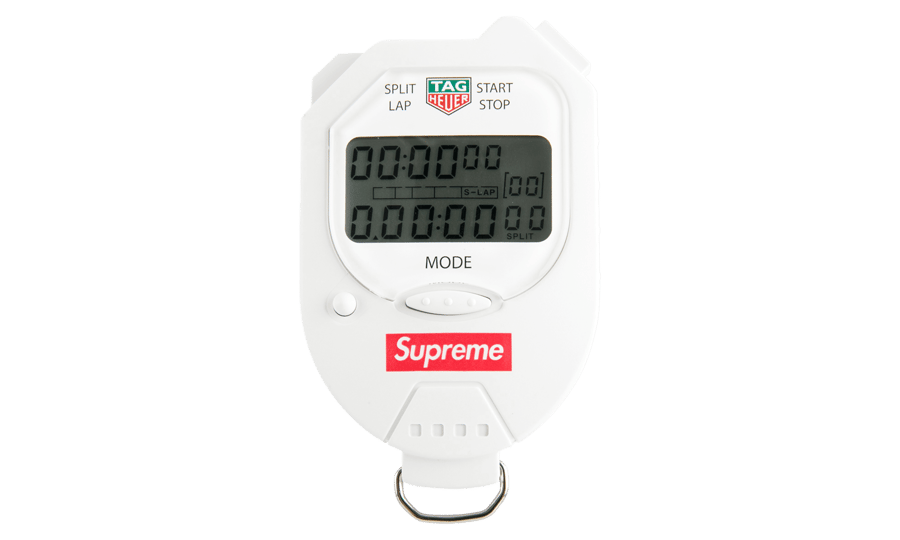 Image of Supreme Tag Heuer Pocket Pro Stopwatch White