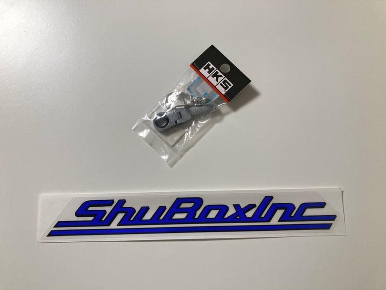 Image of HKS x TONE Ratchet Keychain / ShuBoxInc Logo Sticker Set