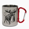 Moose Carabiner Steel Mug