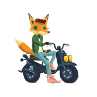Image 2 of SCOOT FOX Print