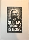 David Berman. Hand Made. Original A4 linocut print. Limited and Signed. Art.