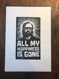 Image 5 of David Berman. Hand Made. Original A4 linocut print. Limited and Signed. Art.