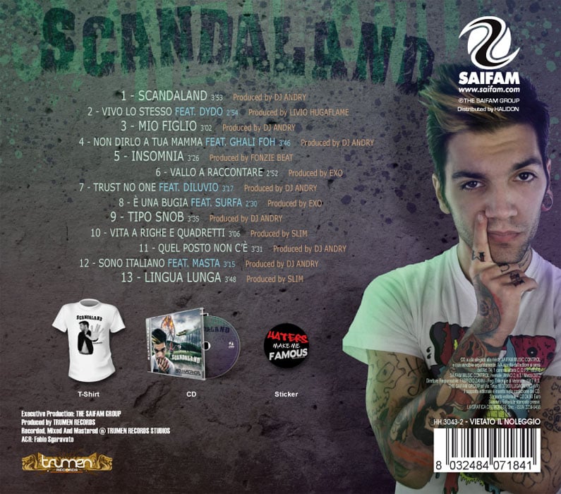 HH3043-2 // GIONNYSCANDAL - SCANDALAND (CD + MAGLIETTA + STICKER)