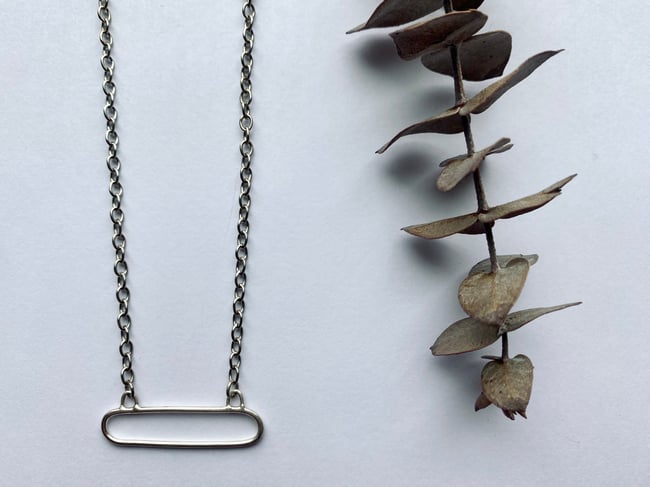 Minimalist Oval Necklace