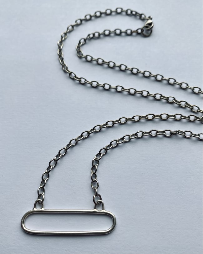 Minimalist Oval Necklace