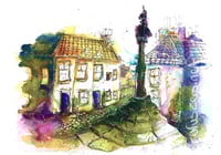 "Culross Mercat Cross" 2021, Giclée Print A4 / 29.7 x 21cm