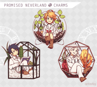 Image 1 of Promised Neverland Charms 3"