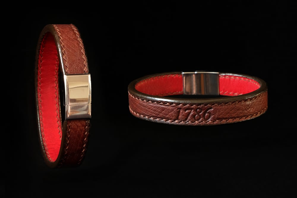 Image of Genoa Russian Leather Wristband