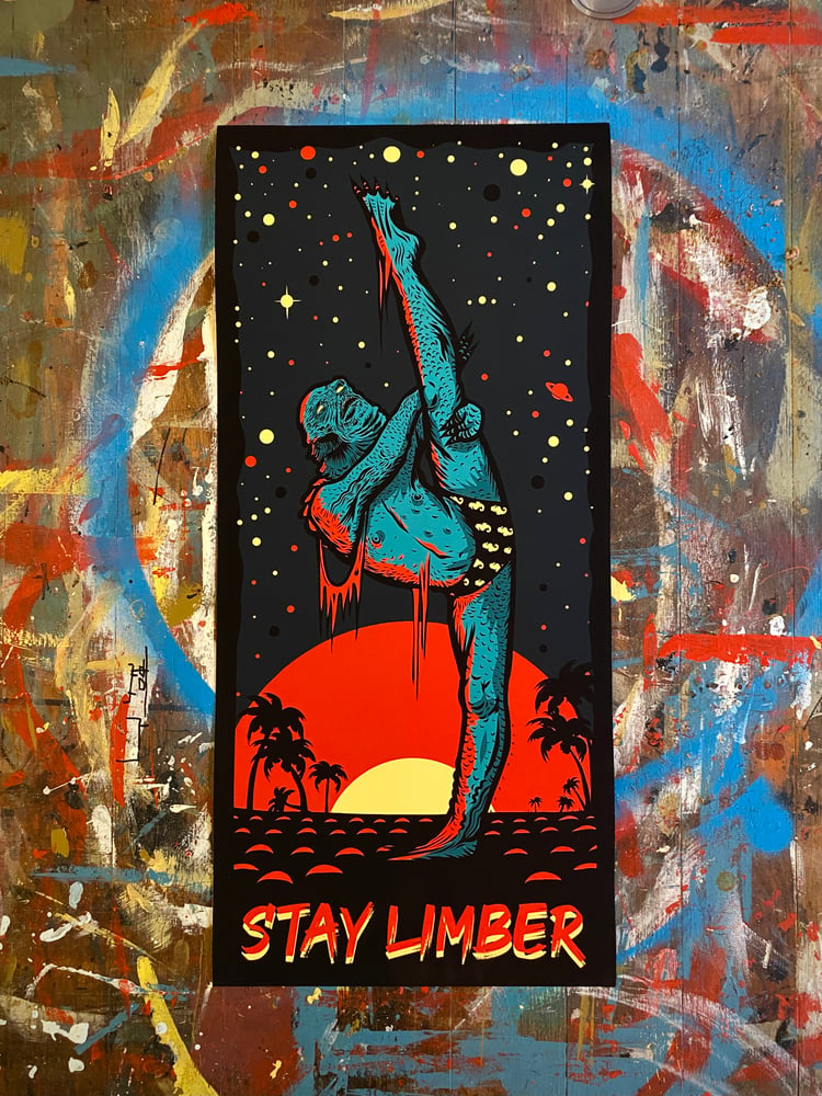 Image of STAY LIMBER MOTIVATIONAL POSTER