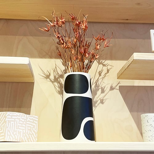 Image of Large Color Block Pillar Vase 