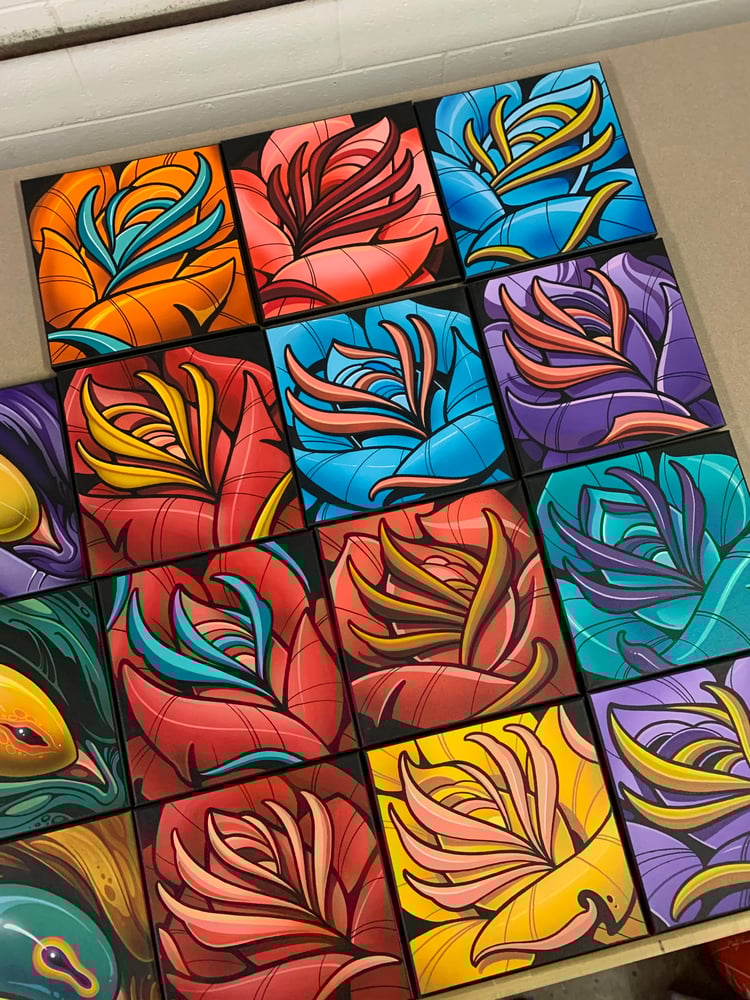 Image of 10x10 Roses on Canvas