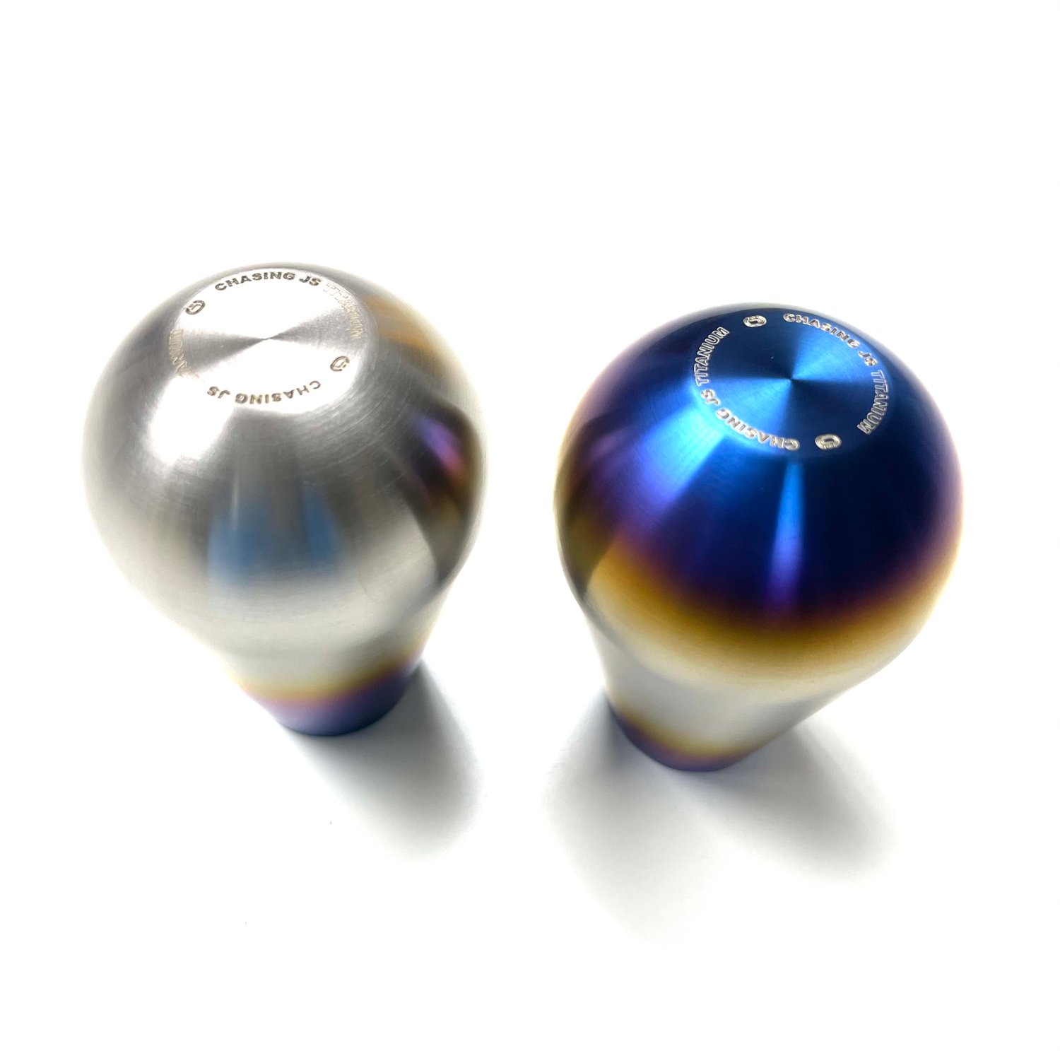Chasing Js “Drip” Titanium shift knob. Chasing JS
