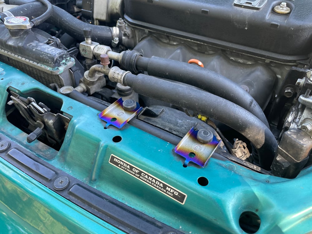 Honda titanium AC brackets