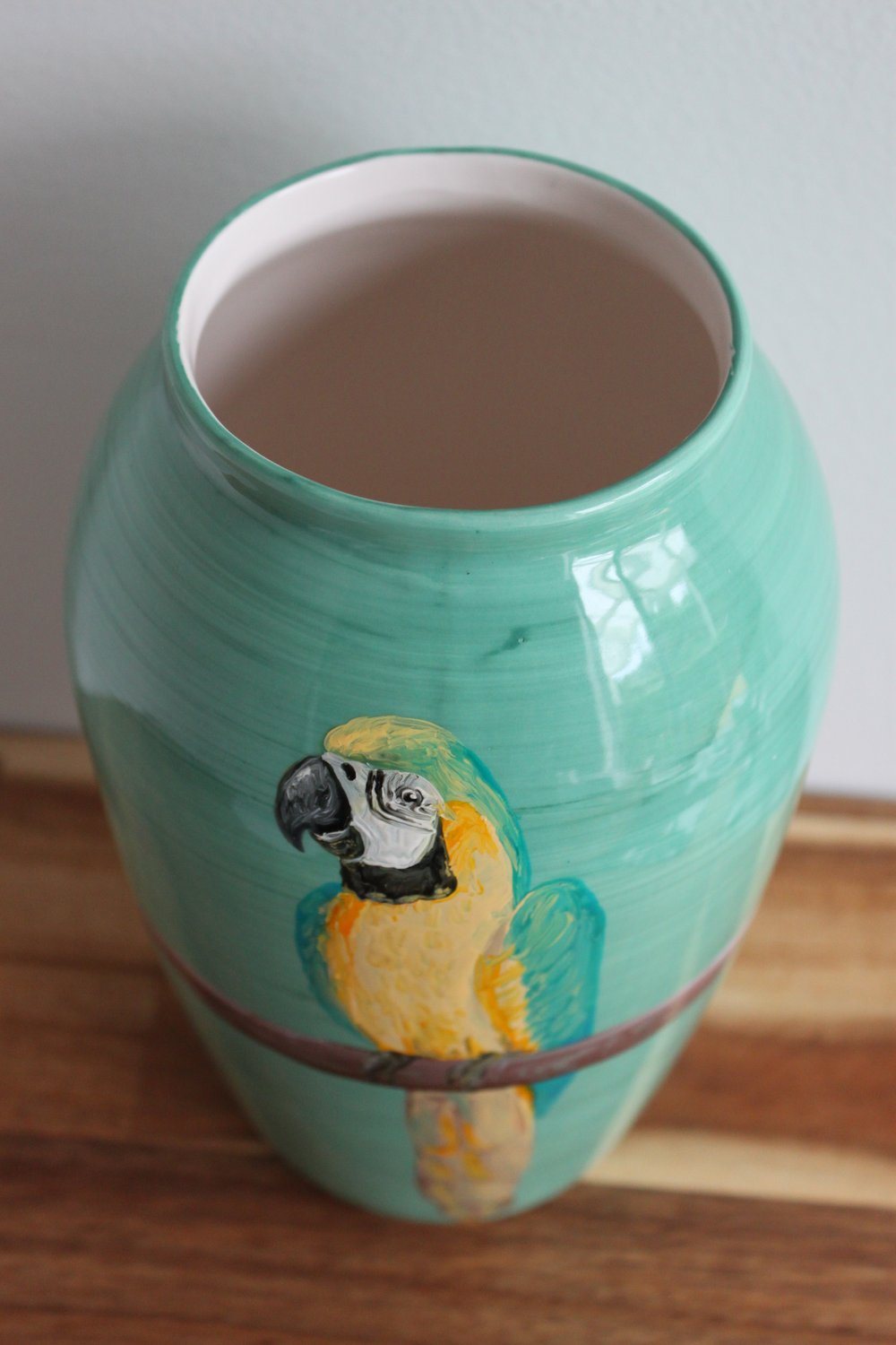 Macaw Vase