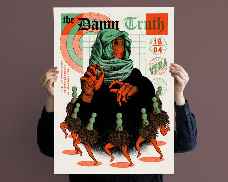 The Damn Truth // Screenprinted Gig poster