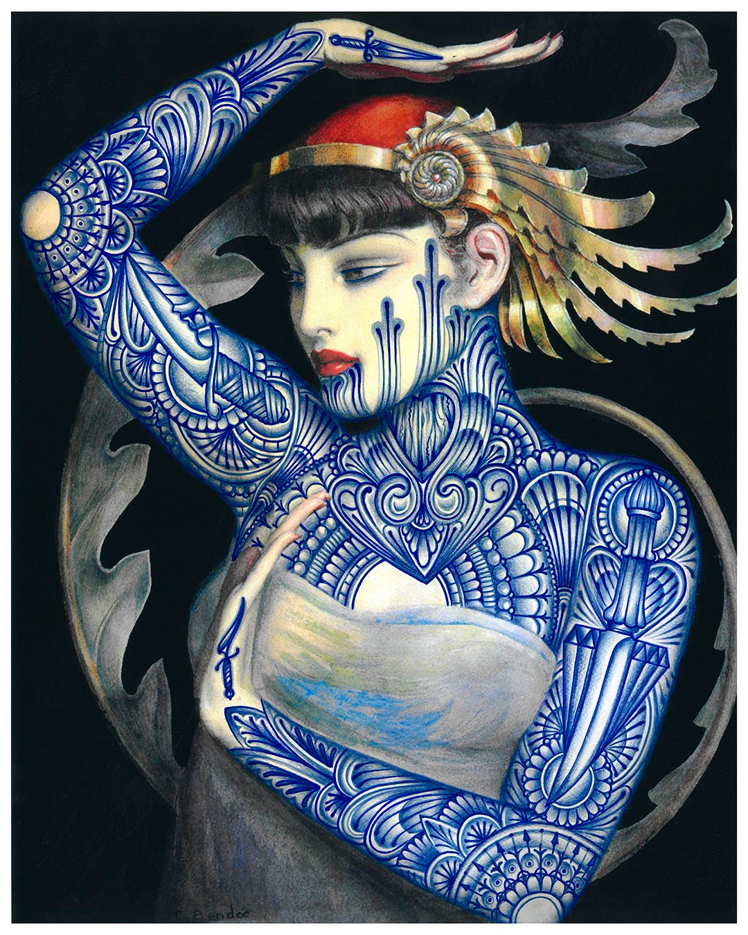 Image of The Blue Muse -print-