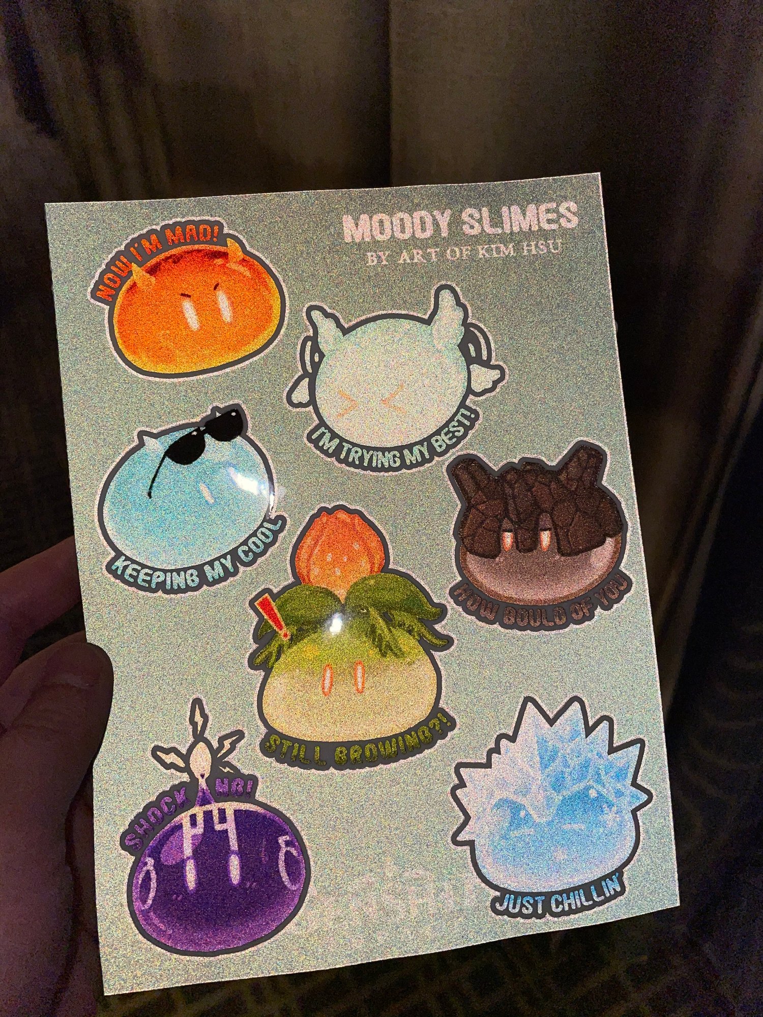 Image of Slime Sticker Sheet (Reflective)