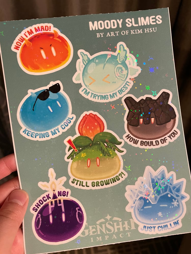 Image of Slime Sticker Sheet (Star Holo)