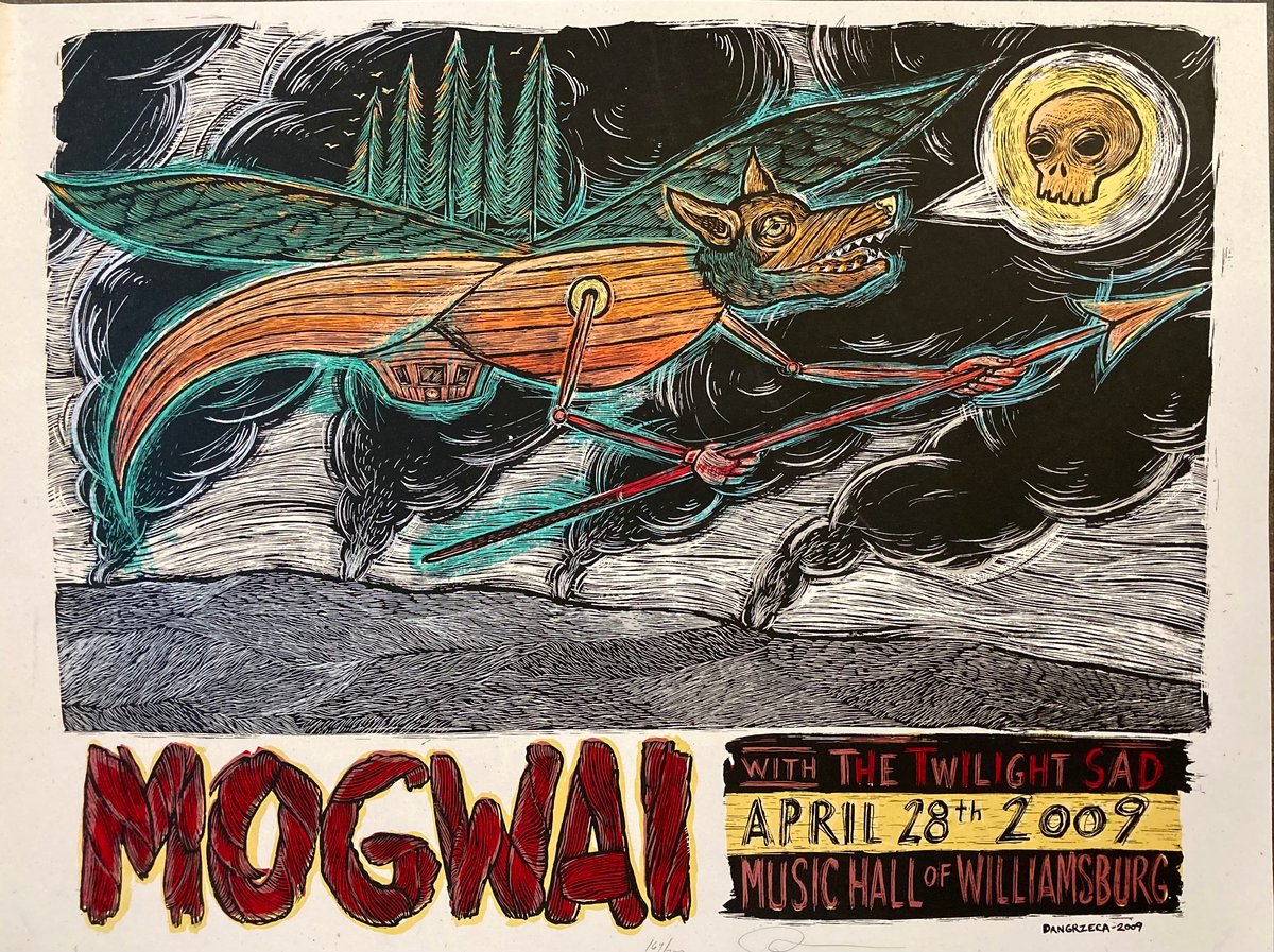 Mogwai Brooklyn 2009 | Ground Up Press: Artwork by Dan Grzeca