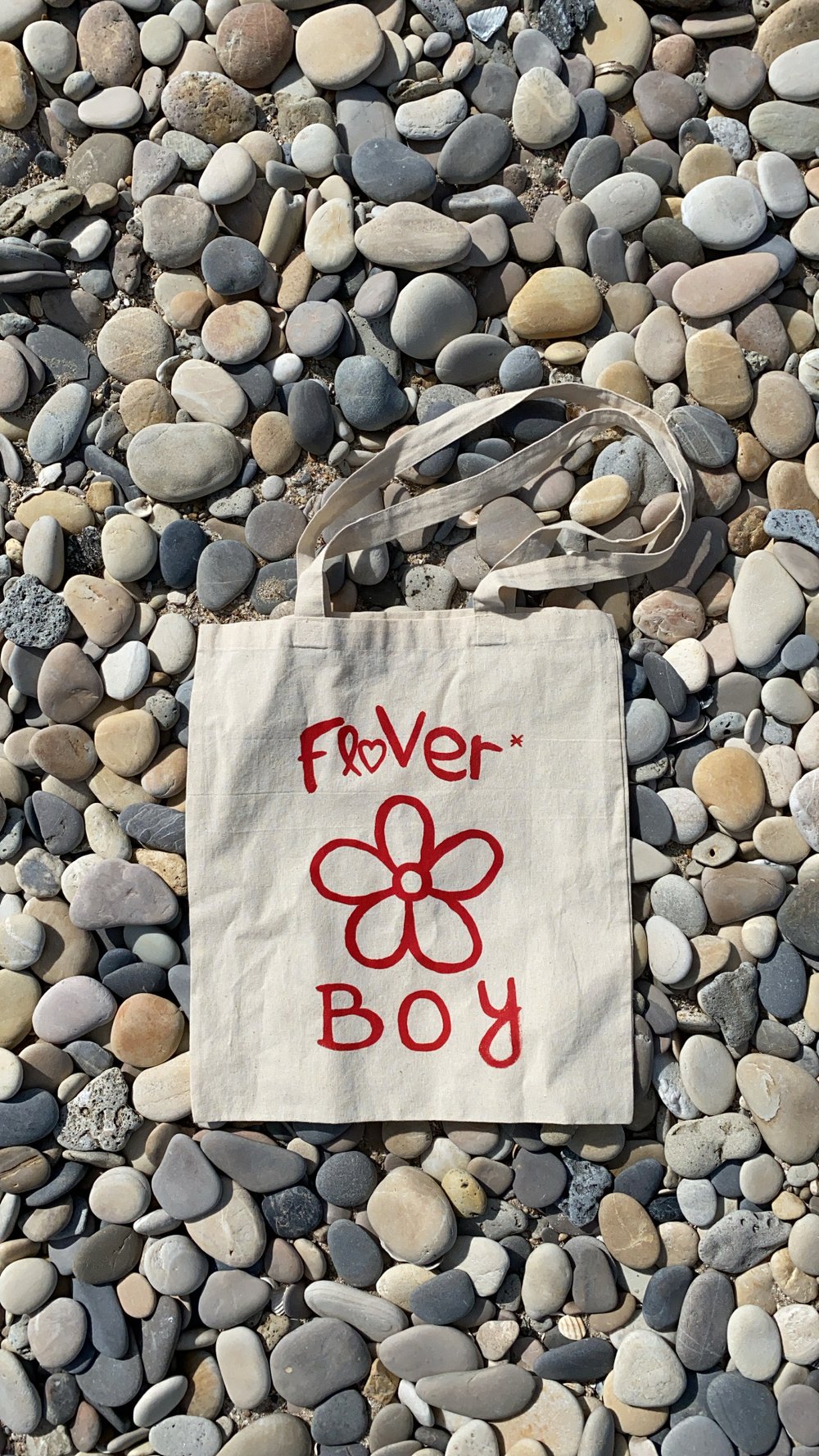 T-shirt floVer* boy blanc/rouge