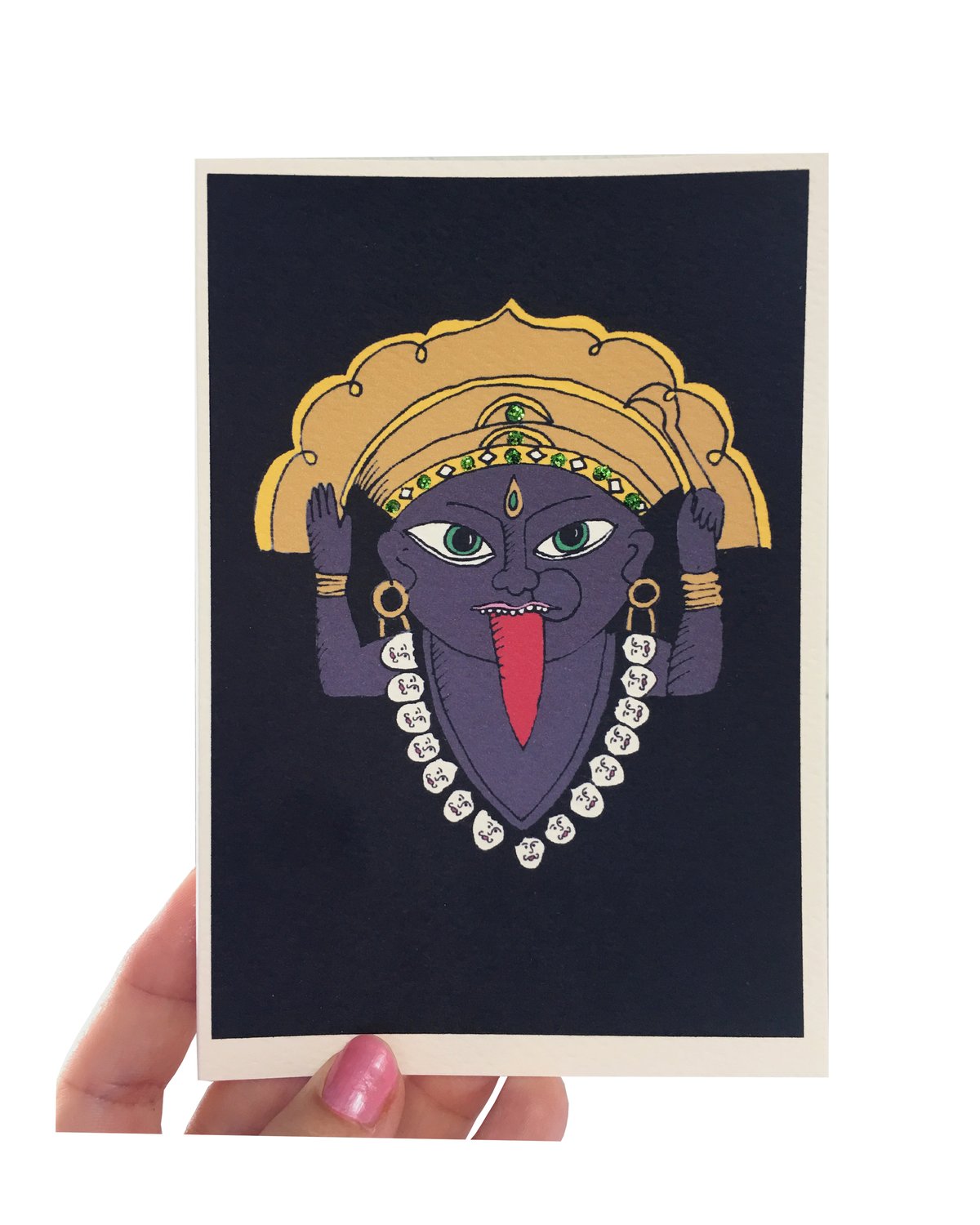Hindu God Kali Card