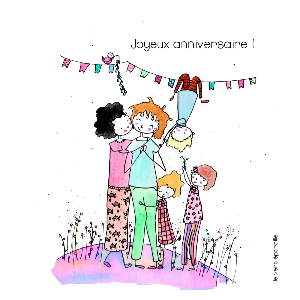 Image of carte Joyeux anniversaire