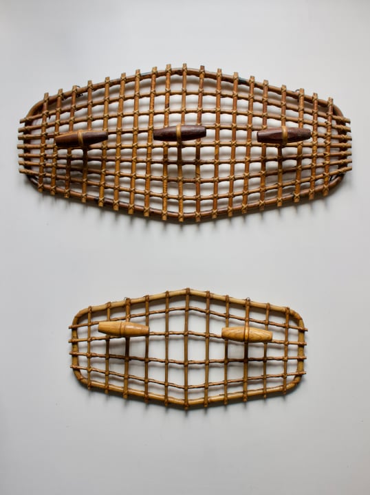 Image of Bamboo Coat Racks, Mid-20th Century Italy