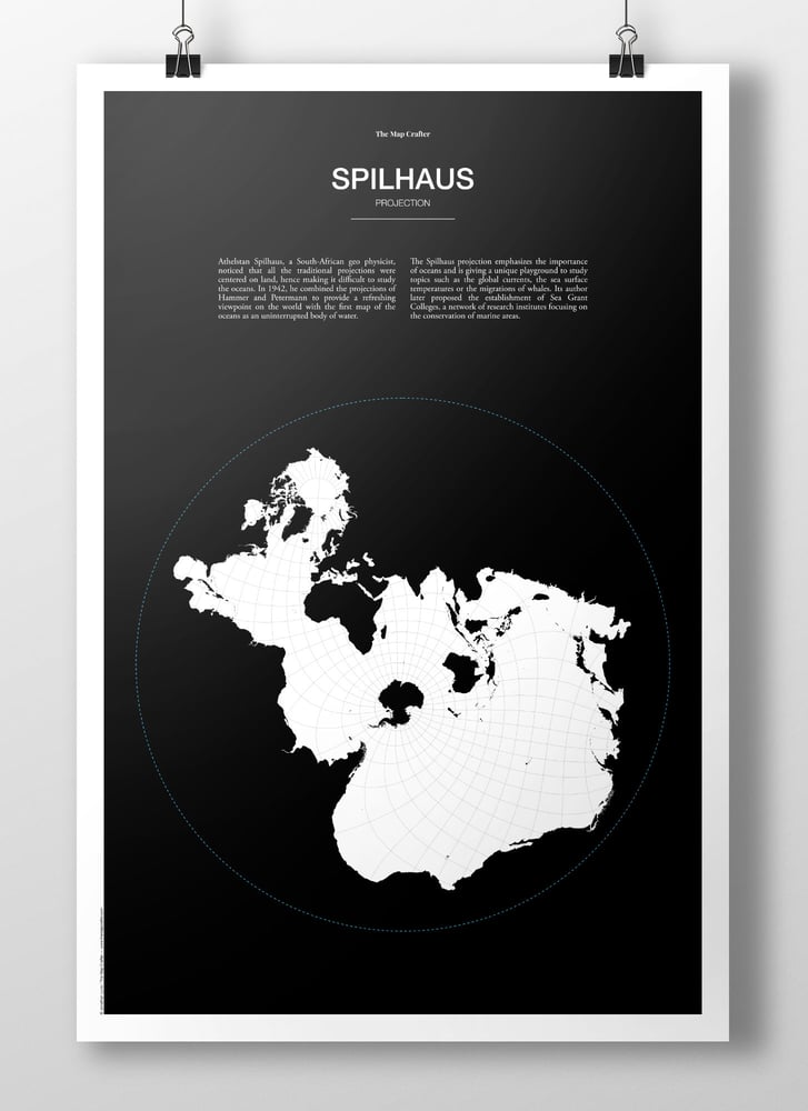 Image of Spilhaus Projection Poster