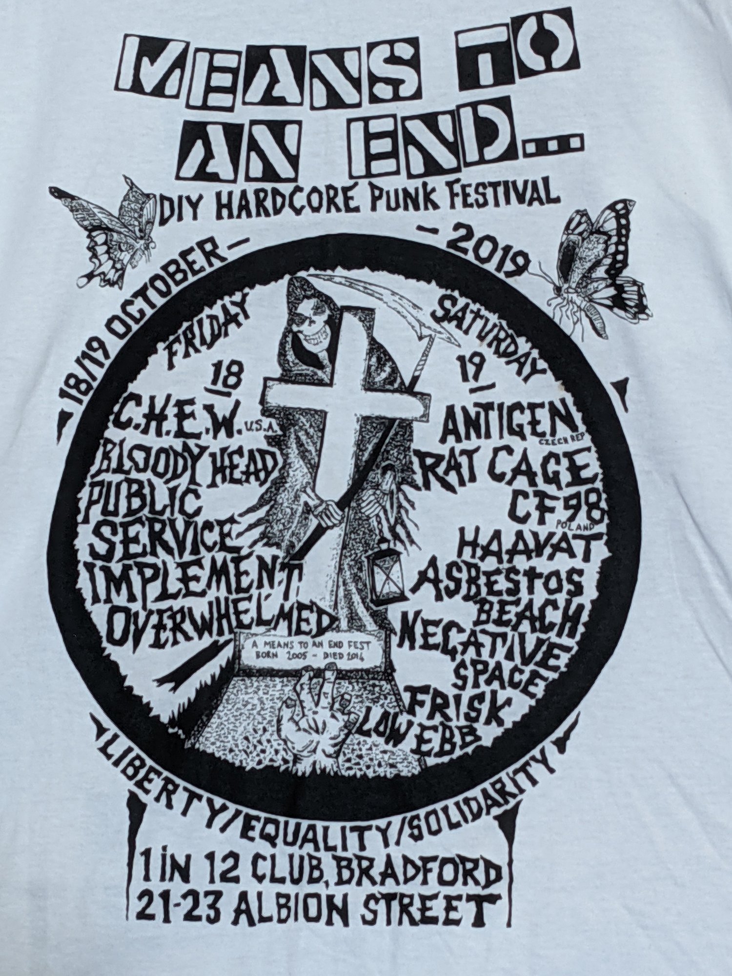 Means To An End Festival 2019 White Shirt 