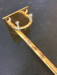 Image 3 of Pair of Circular Glass and Brass Display Shelves
